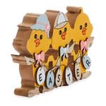 3 Easter Chicken Wooden Decoration