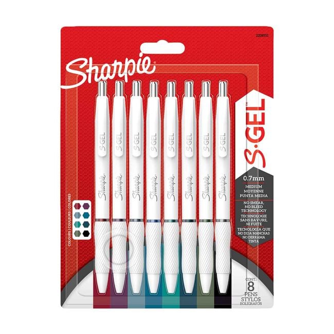 Sharpie S-Gel Pens 0.7mm 8 Pack