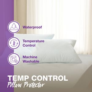Temp Control Waterproof Pillow Protector Pair