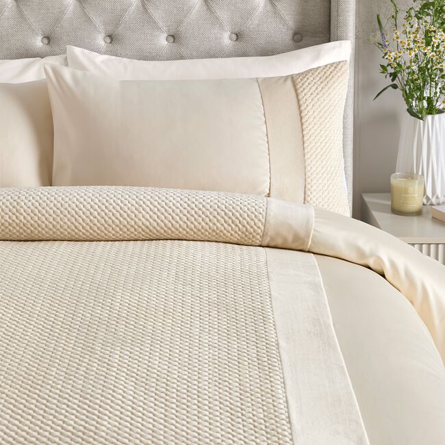 KING SIZE DUVET COVER Soiree Iras Natural