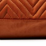 Triangle Stitch Cushion 58x58cm - Orange