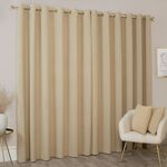 BLACKOUT & THERMAL CORDUROY NATURAL 66x54 Curtain