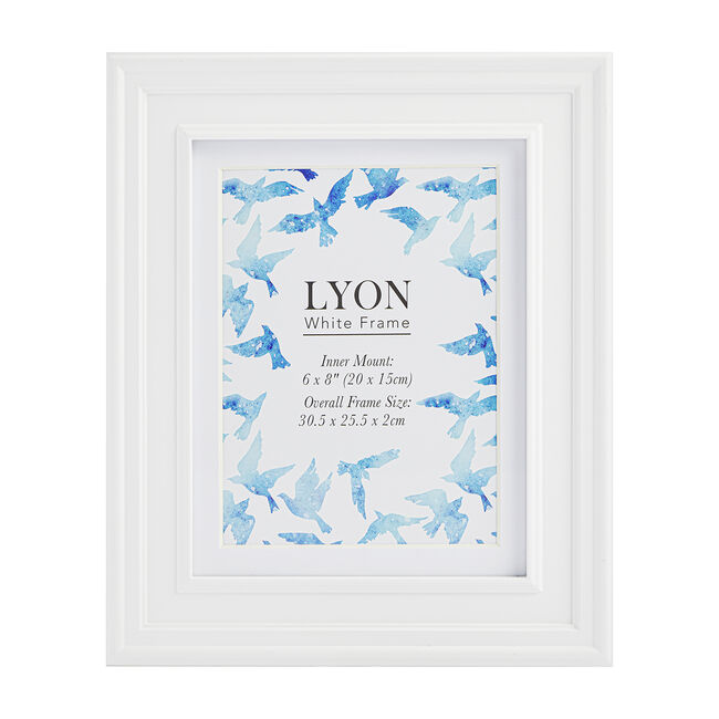 4x6 TRIPLE LYON WHITE Frame