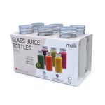 Melii 6 Glass Bottles - 250ml 