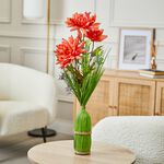 Floral Symphony Orange Chrysanthemum Faux Bouquet