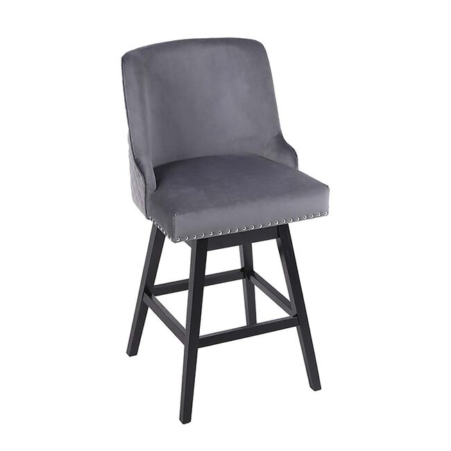 CHELSEA BARSTOOL Velvet Grey 