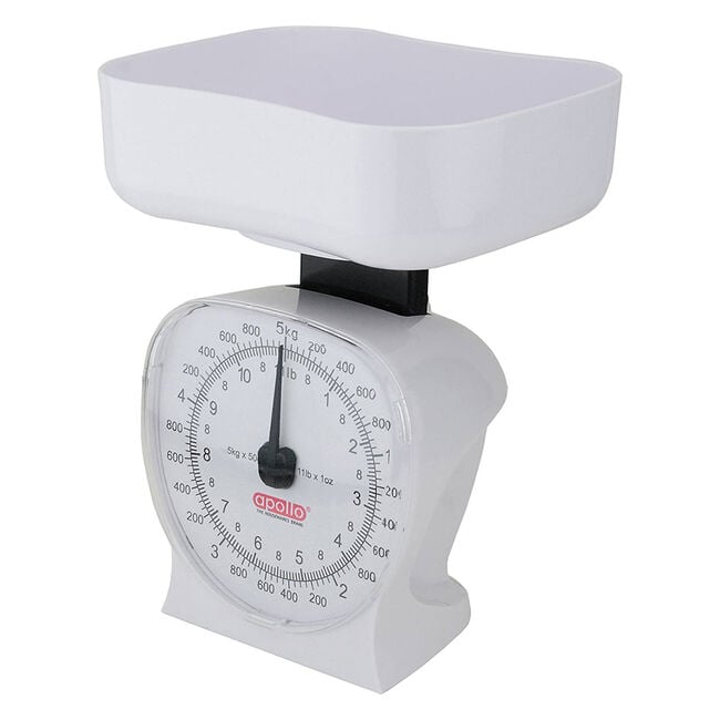 Apollo White Large Mechanical Kitchen Scale