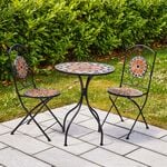 Diamond Mosaic Bistro Set 3 Piece