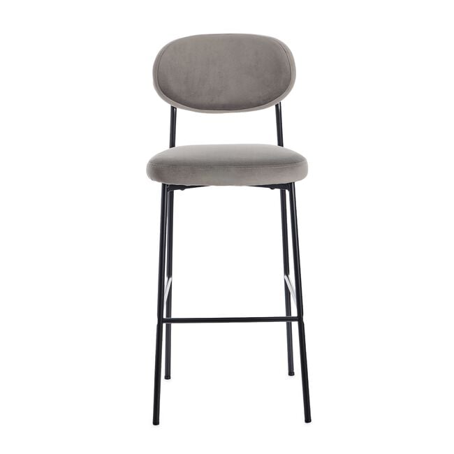 MARGOT Barstool Velvet Grey