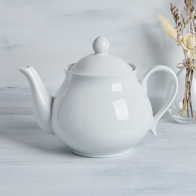 Abney & Croft White Teapot