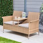 Verona Rattan Companion Bench