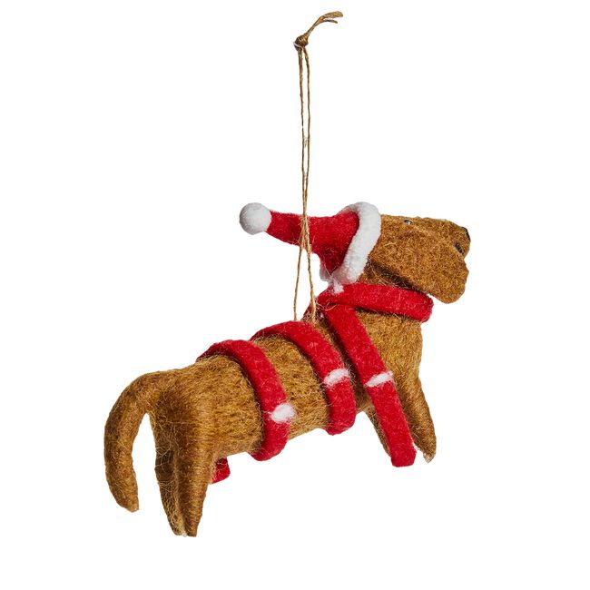 Christmas Dachshund Tree Decoration