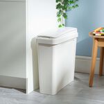 Casa Snow White Slim Swing Bin 25L