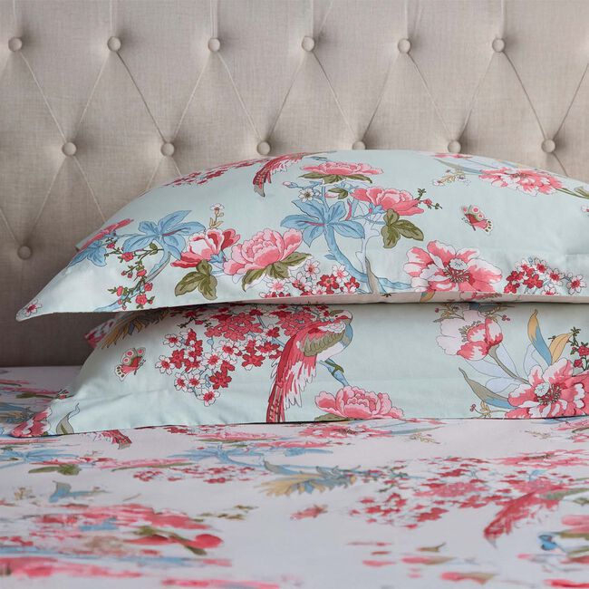 Danae Oxford Pillowcase Pair - Duck Egg