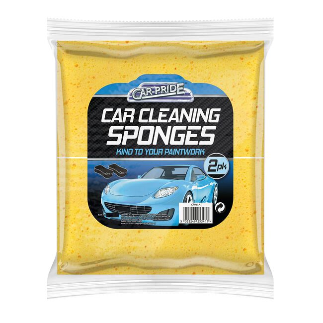 Car Pride Handy Car Sponges 2pk