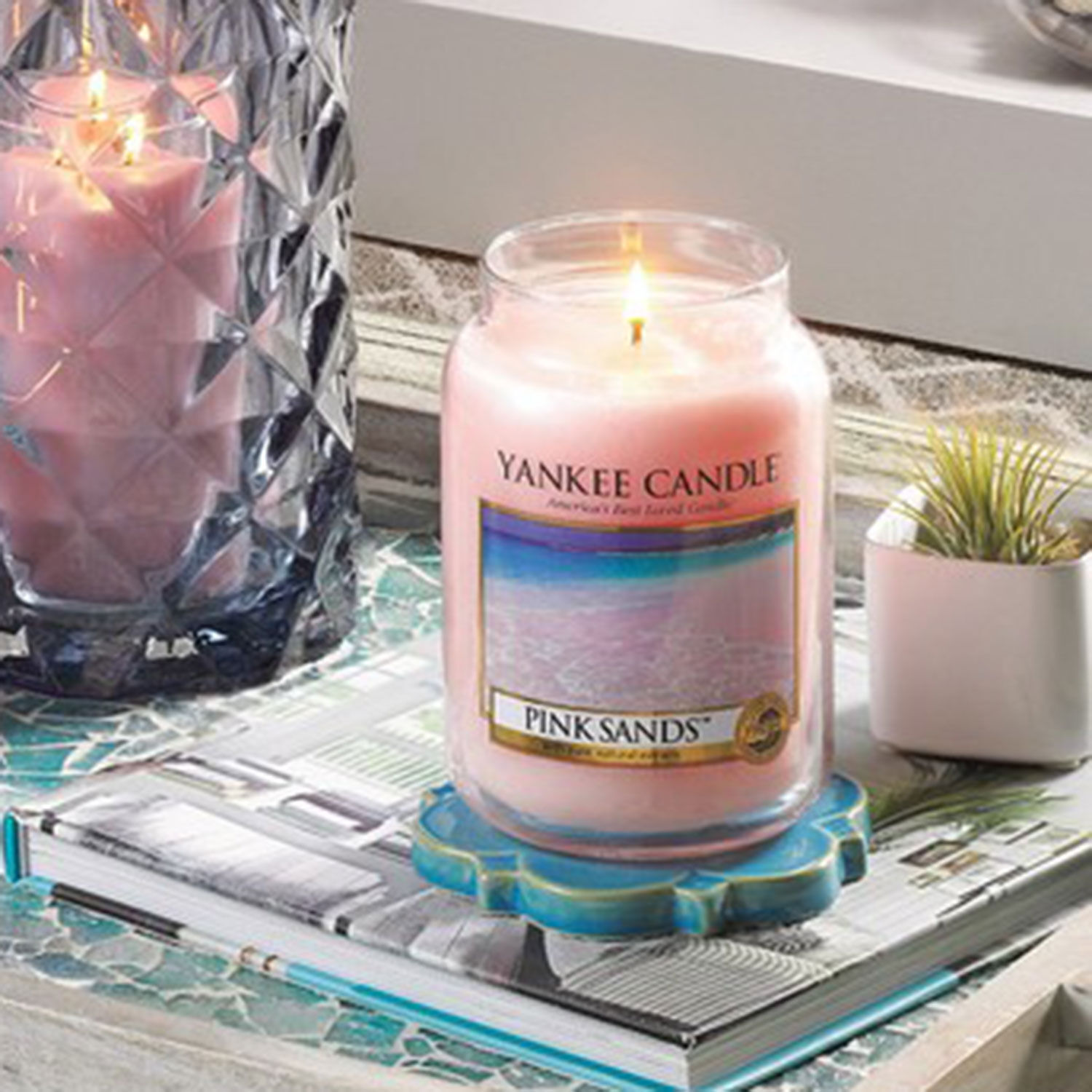 Yankee Candle Pink Sands Candle Jar Home Store + More