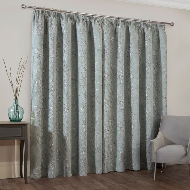 PENCIL PLEAT JESS SAGE 90x90 Curtains 