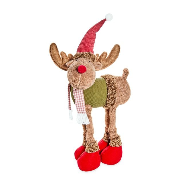 Christmas Reindeer with Hat and Scarf