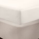 KING SIZE FITTED SHEET 400 Threadcount Bamboo/Cotton White