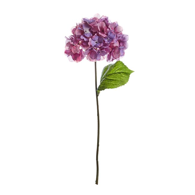 Hydrangea Spray Stem Flower Purple 74cm