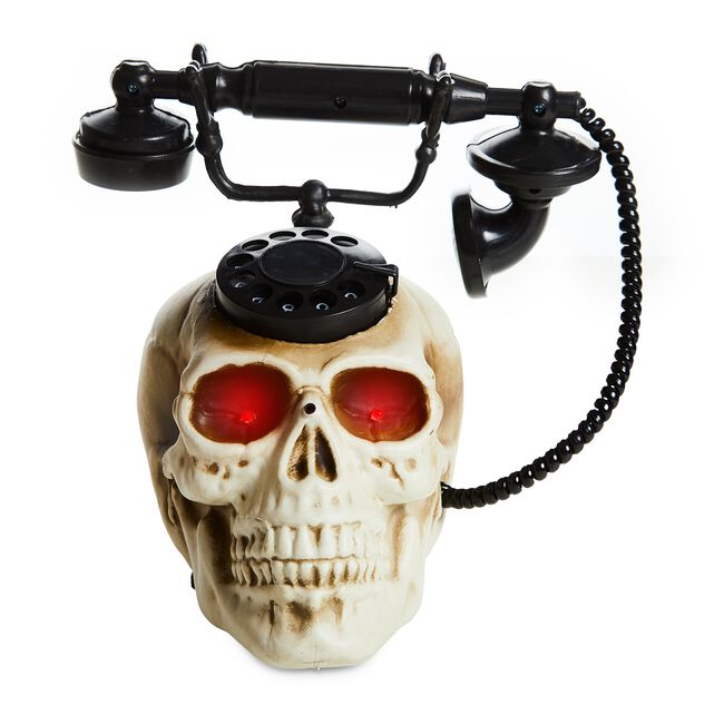 Light Up Talking Skull Telephone
