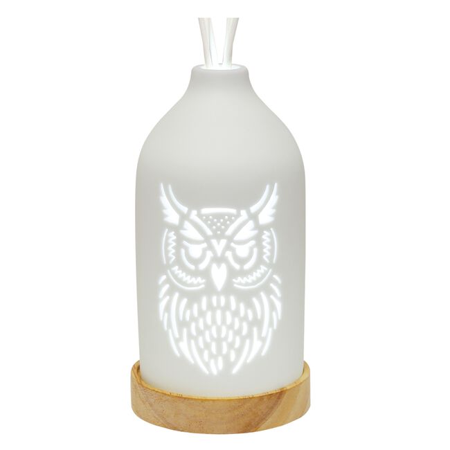 Woodbridge LED Ceramic Reed Diffuser Owl