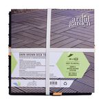 DECK TILE Dark Brown Set Of 4