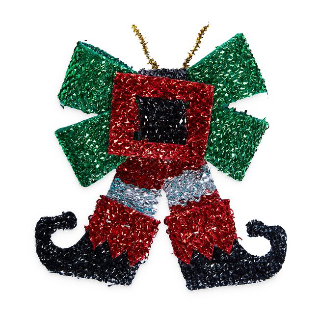 Christmas Tinsel Bows 3 Pack