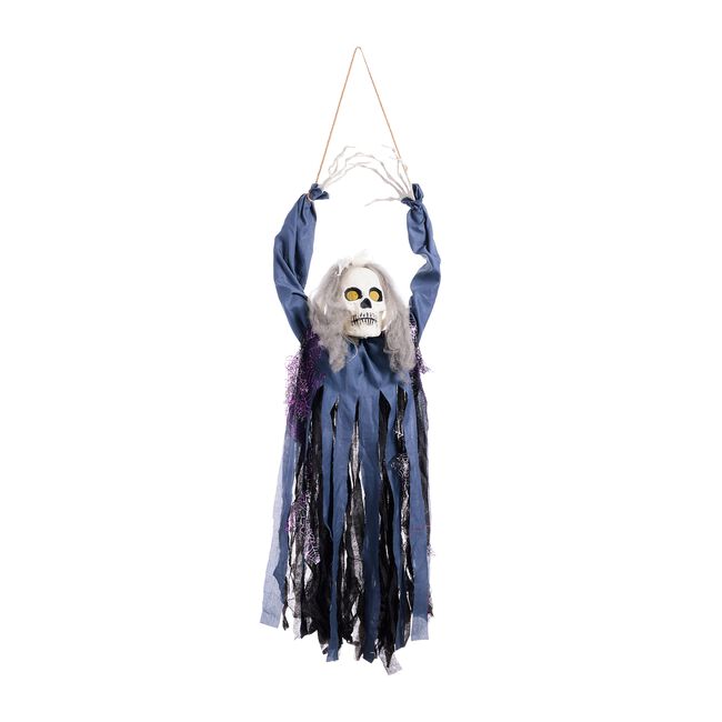 Sound-Activated Blue Ghoul with LED Eyes