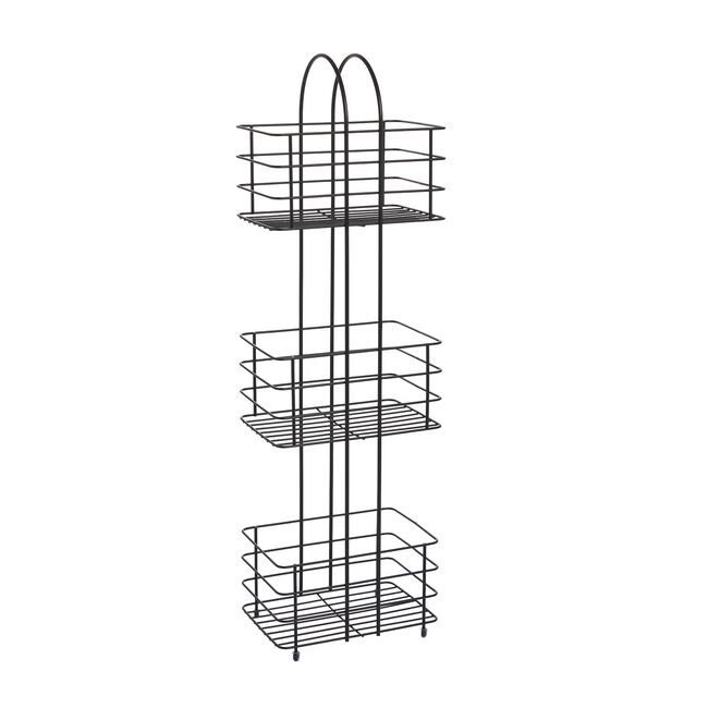 CAUSEWAY BAY THREE TIER Black Free standing Caddy