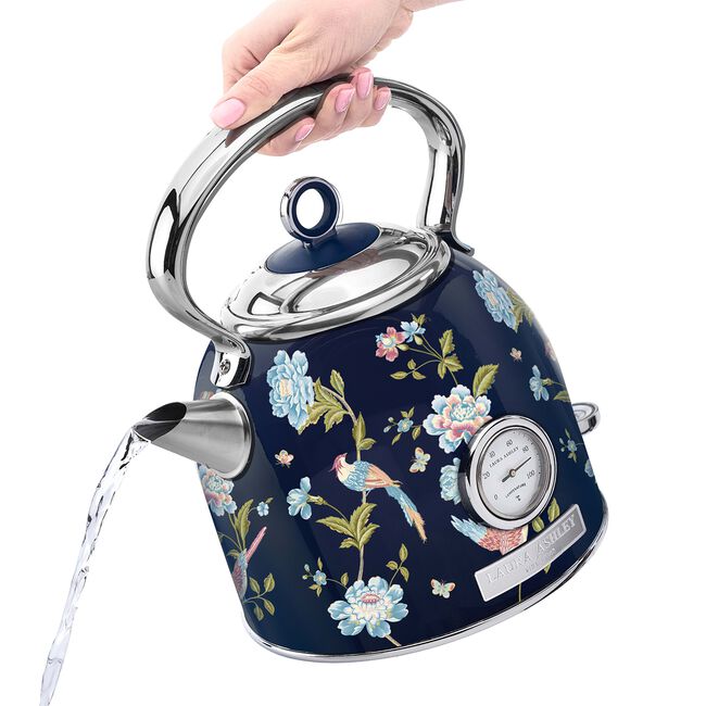 Laura Ashley Elveden Navy 1.7L Dome Kettle