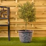 14" GREY Serenity Plant Pot