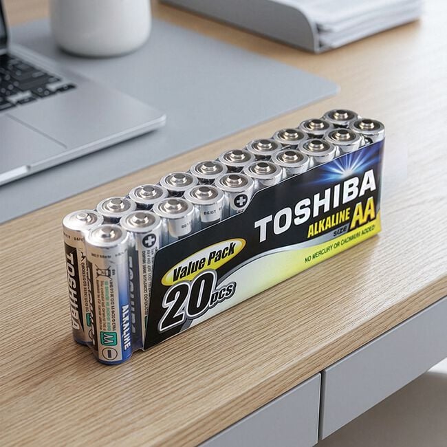 Toshiba High Power Value AA Batteries 20 Pack