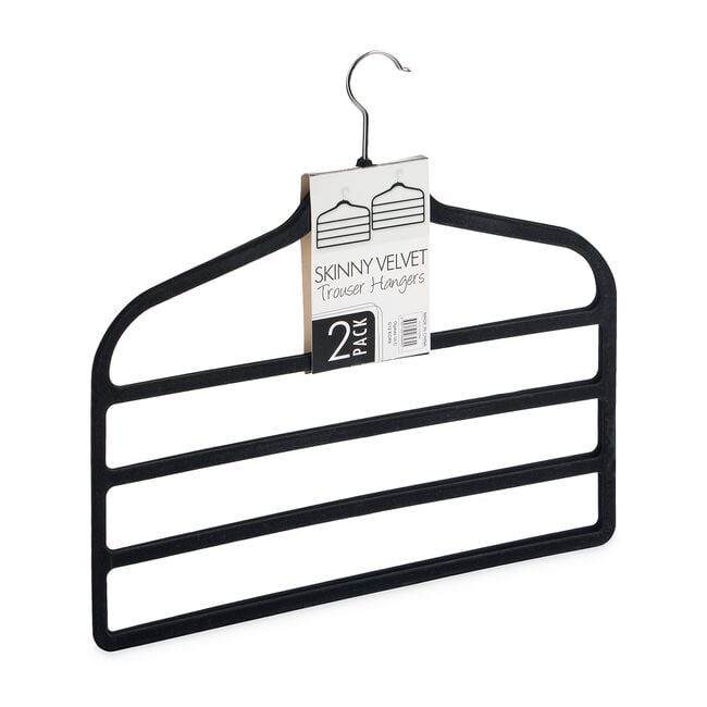 Skinny Velvet Trouser Hanger - 2 Pack