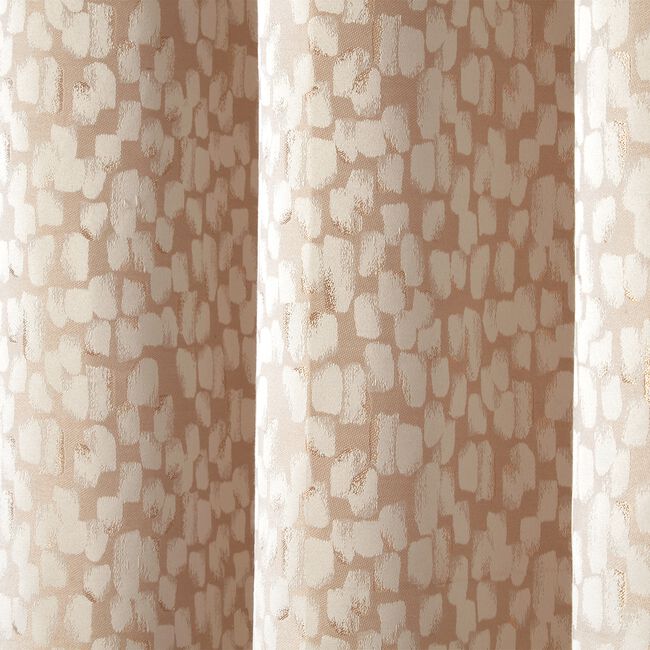 GEO TEXTURE JACQUARD NATURAL 66x54 Curtain