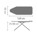 Brabantia Ironing 124cm x 45cm Black Denim C Board
