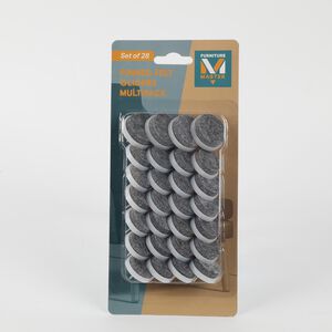 Pinned Felt Gliders Multipack 28Pcs