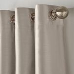 ELEGANZA FAUX SILK SILVER 66x72 Curtain