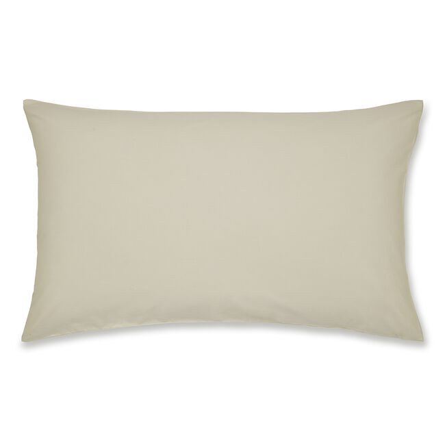 Nicole Day Percale Housewife Pillowcases- Cream