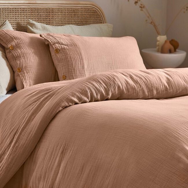 SINGLE DUVET COVER Lark Pink Clay
