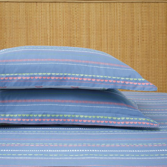 Phoebe Oxford Pillowcase Pair - Blue