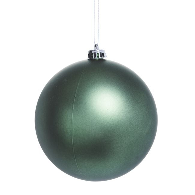 3 PACK 12CM Forest Green Baubles