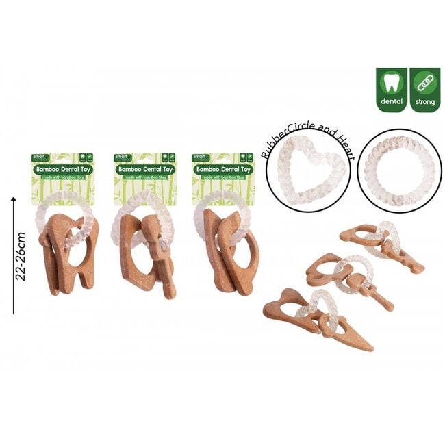 Dental Bamboo Dog Toy - Assorted