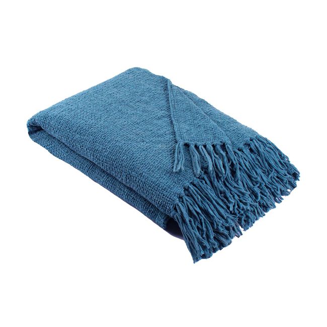 APPLETREE LOFT CHENILLE TEAL 130x180cm Throw 