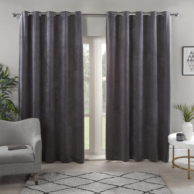 TRIANGLE STITCH GREY 66X54 Curtain