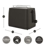 Hamilton Beach Stealth 2 Slice Black Toaster
