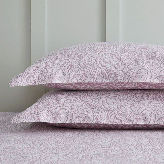 Fallon Oxford Pillowcase Pair - Raspberry