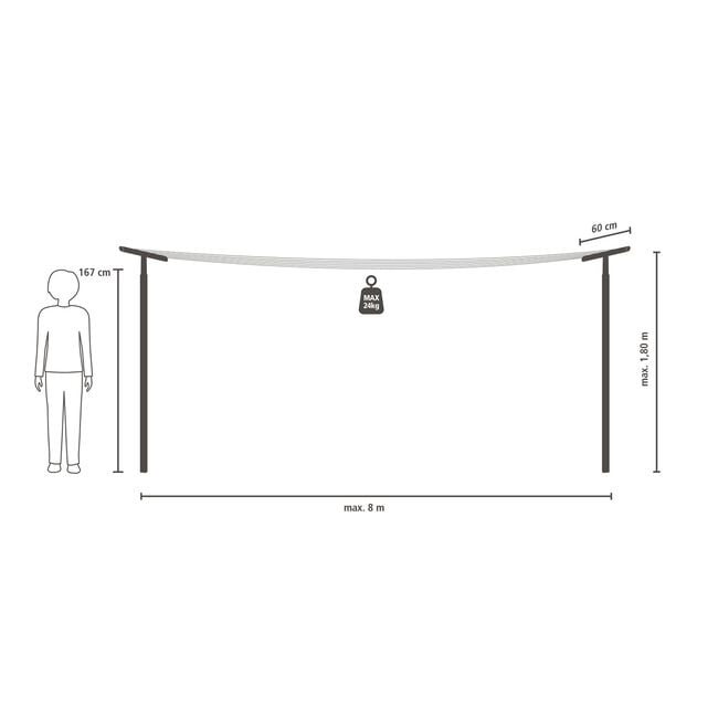 Brabantia 50M HangOut Washing Lines Black