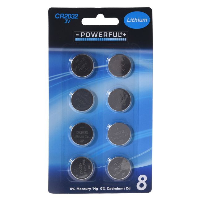Powerful CR2032 Batteries 8-Pack