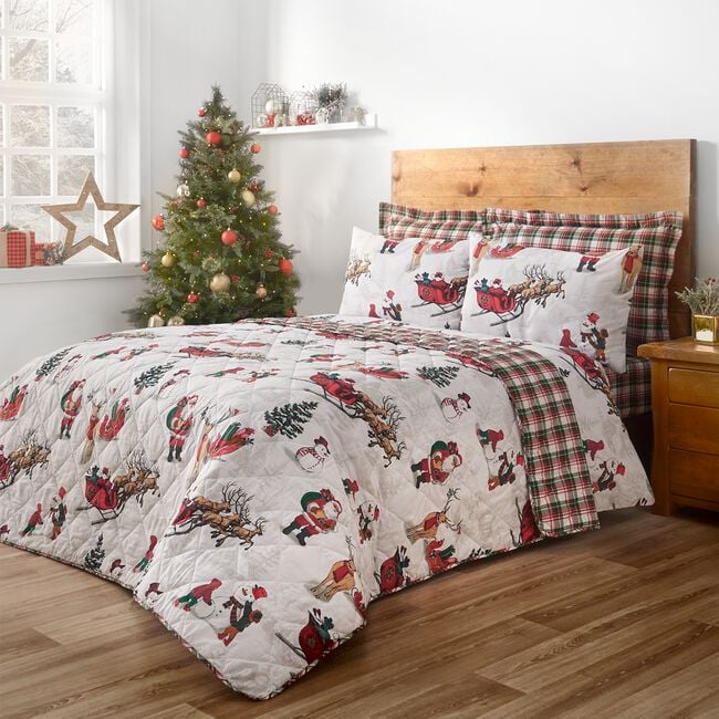 Christmas Scene Bedspread 200cm x 220cm